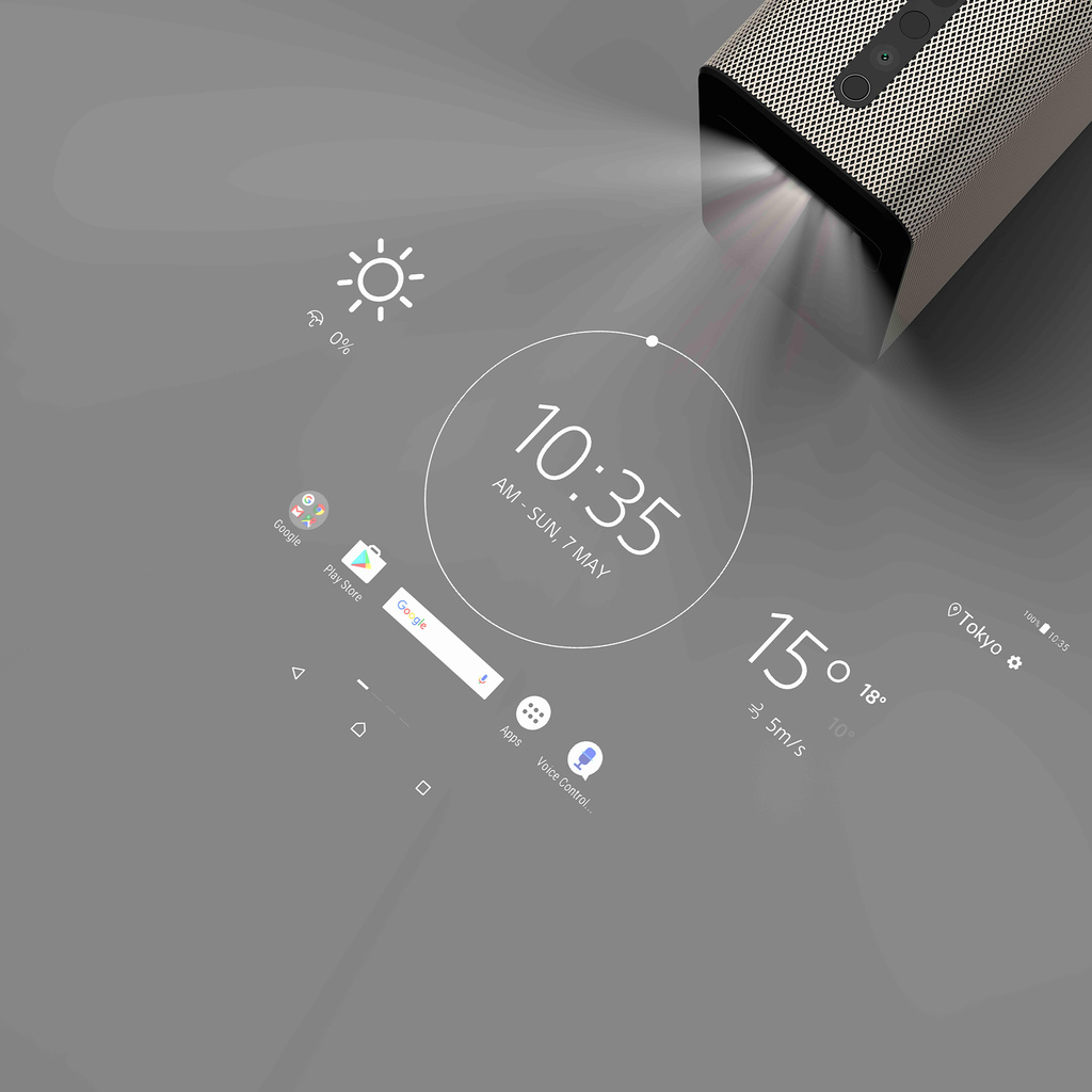Xperia™ Touch互動式投影機，可將任何平面轉換為23吋HD觸控式螢幕；多點觸控回應使用者實際觸控及手勢，內建60 fps攝影鏡頭及紅外線即時感測，創造最佳觸控效果(2)