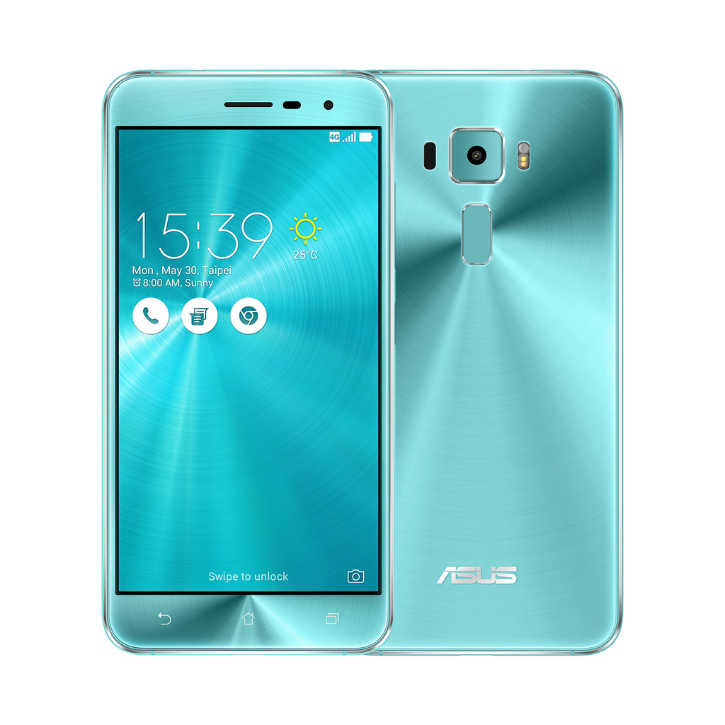 華碩與廣大消費者一同迎接聖誕，今日宣布新一代智慧型手機ASUS ZenFone 3全球限量版「湖水藍」新色耀眼登場！