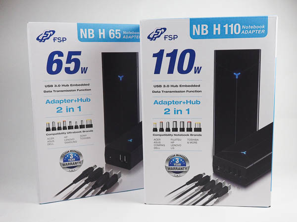 全漢FSP NB H系列《2合一》USB HUB+筆電萬用變壓器-2