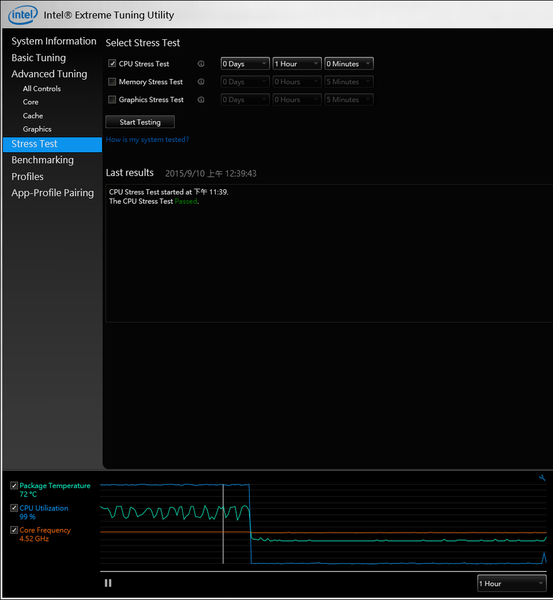 Intel(R) Extreme Tuning Utility 1hr
