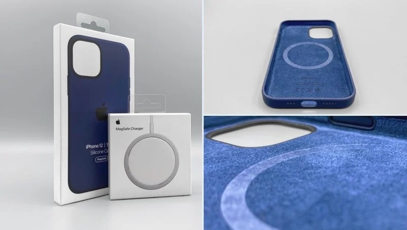  iPhone12 原廠矽膠保護殼 + MagSafe Charger磁吸充電盤