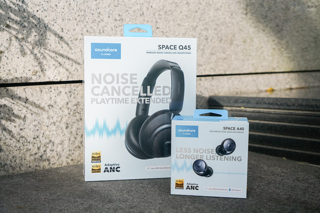 開箱評測| Soundcore【Space Q45降噪藍牙耳罩式耳機】、【 Space A40 